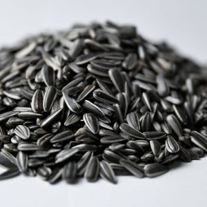 Sonnenblumenkerne gestreift